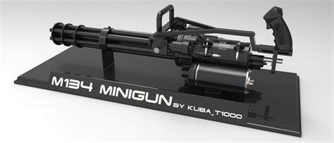 Buy M134 Minigun Model By Kubat1000 3d Model