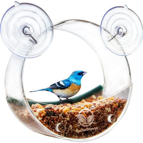 Circular Window Bird Feeder Acrylic Bird Feeder Bird Cage Bird House