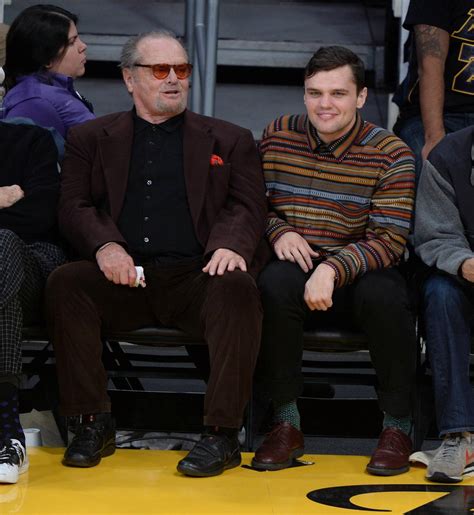 Jack Nicholson and son Raymond Watch Lakers Game at Staples Center ...