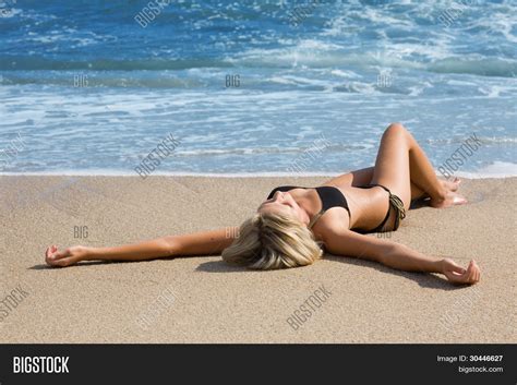 Sexy Girl Bikini Lying Image Photo Free Trial Bigstock