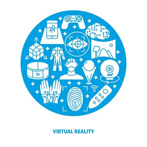 Banner De Concepto De Realidad Virtual Vector Premium