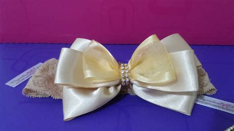 Laço de Fita camadas Nude P Elo Produtos Especiais