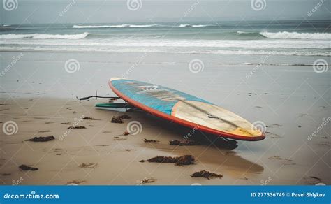 Tablas De Surf En La Arena De La Playa Stock de ilustración Ilustración de bikini exterior