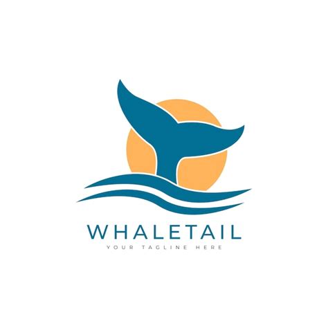 Premium Vector Whale Tail Logo Vector Template