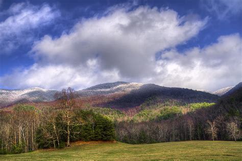 Cades Cove First Dusting Of Snow Photograph By Debra And Dave