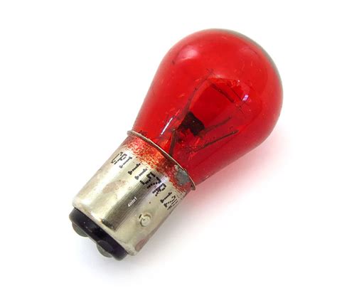 12 Volt Dual Filament Red Light Bulb 1157r