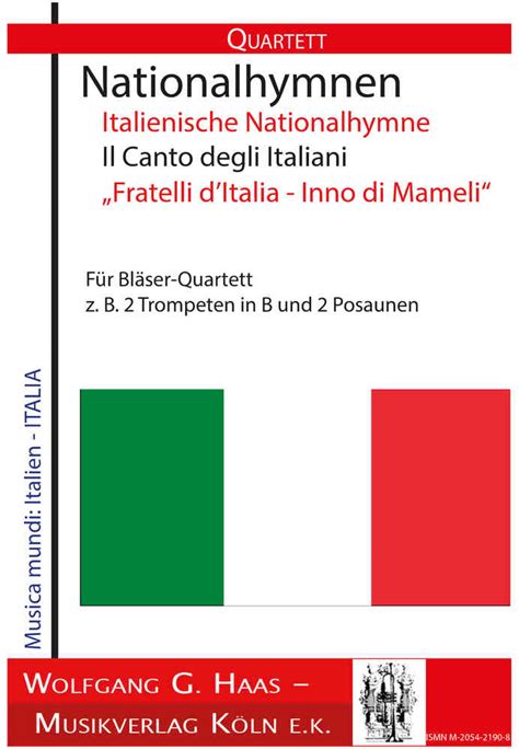 Fratelli Ditalia Lhymne National Italien D46