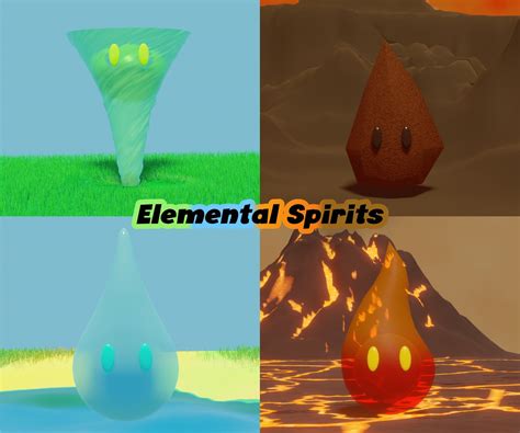 3D Elemental Spirits Pack - TurboSquid 2138330