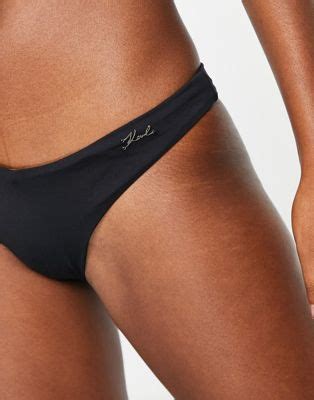 Karl Lagerfeld Bikini Bottoms In Black ASOS