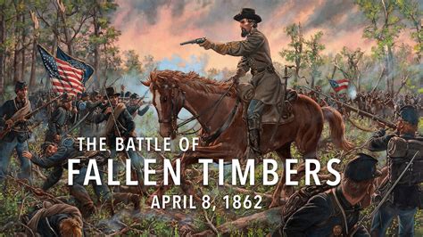 Civil War First Battle of Fallen Timbers Tennessee Oil Painting by ...