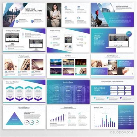 Gradient PowerPoint Template - Gradient Presentation Template - Slideson