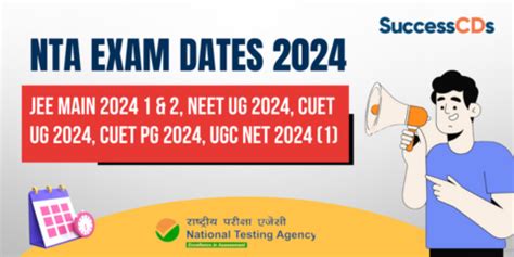 NTA Exam Dates 2024 Released JEE Main In Jan CUET UG NEET In May