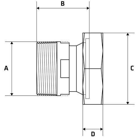 Bsp Nipple To Rjt Male Adapter The Metal Company