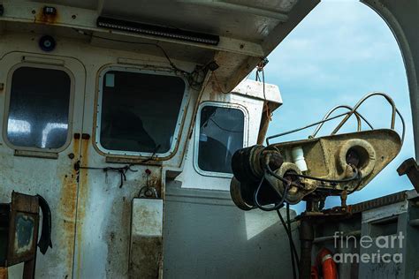 The fishing boat's interior, the right side of the boat, the fis ...