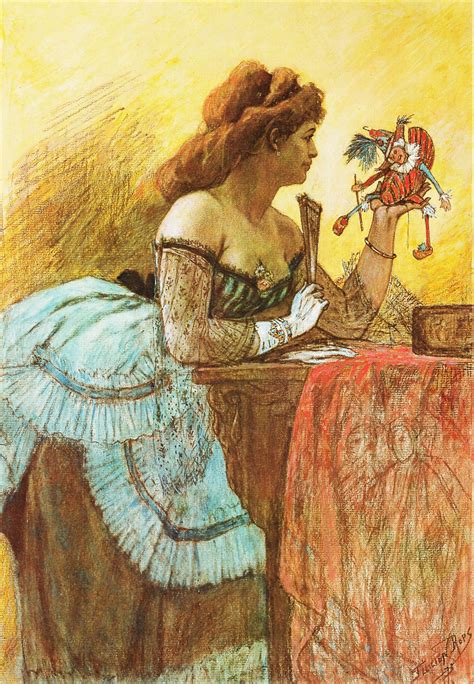 Lady With Puppet 2 Felicien Rops Kunstenaar Kunst Vrouwen Kunst