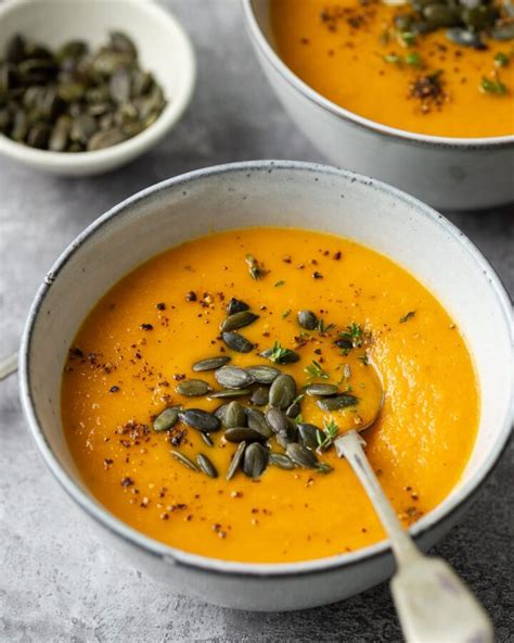 Butternut Squash And Carrot Soup Recipe Vegan The Last Food Blog