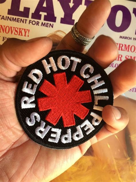 Red Hot Chili Peppers Circular Shaped Embroidered Patch Boardwalk Vintage