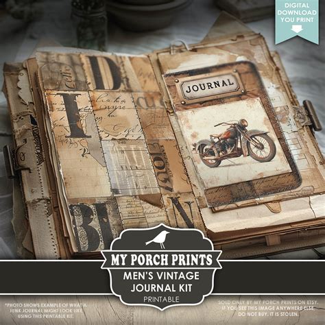 Junk Journal Cover Design For Men