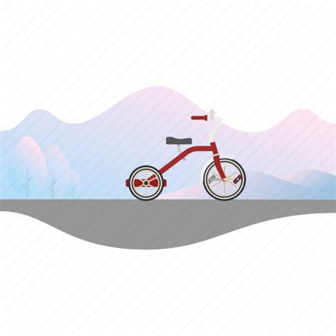 Banner Bicycle Bike Kids Bike Tricycle Icon