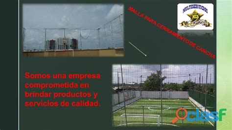 Mallas En Nylon Para Cerramiento De Canchas En Barranquilla En