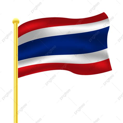 Thailand Flying Flag Thailand Flag Bangkok Thai Flag Png Transparent