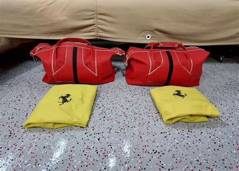 Place Bid Dt Ferrari Superfast Luggage In Traditional Rosso