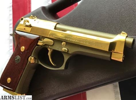 ARMSLIST For Sale Beretta 92 FS Limited Edition 24 Carat Gold