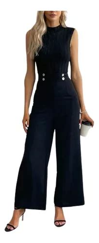 Entero Jumpsuit Mono Negro Fiesta El