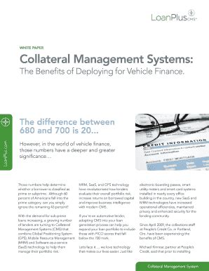 Fillable Online Collateral Management Systems Fax Email Print Pdffiller