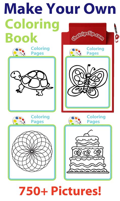 750 coloring pages make your own themed coloring book – Artofit