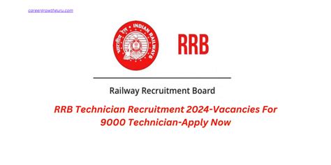 RRB Technician Recruitment 2024 Vacancies For 9000 Technician Apply Now