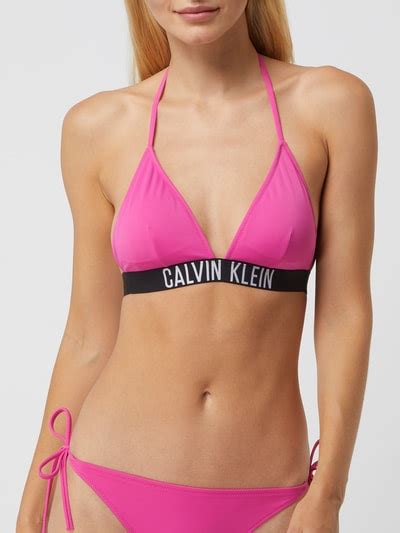 Kup online Calvin Klein Underwear Trójkątny top bikini mocnoróżowy