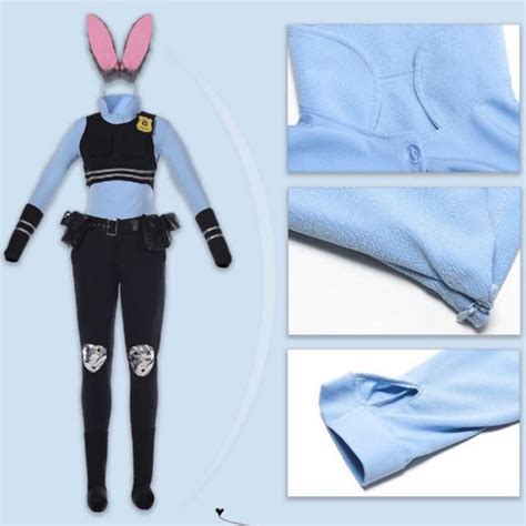 Zootopia Disney Judy Hopps Bunny Cop Costume -, Women's Fashion, Dresses & Sets, Sets or ...