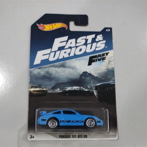 Jual Hot Wheels Porsche Gt Rs Biru Fast Furious Fastfive