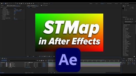 How To Use Stmap In After Effects Applying Lens Distortion Tutorial