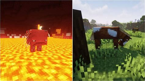 Striders Vs Horses In Minecraft How Different Are The Two Mobs