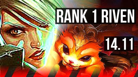 Riven Vs Gnar Top Rank 1 Riven 8 0 4 Legendary Rank 25 Kr