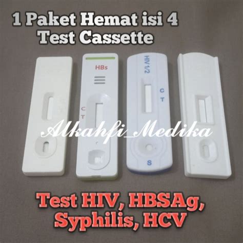 Jual Paket Murah Set Isi Tes Hiv Syphilis Hcv Hbsag Shopee