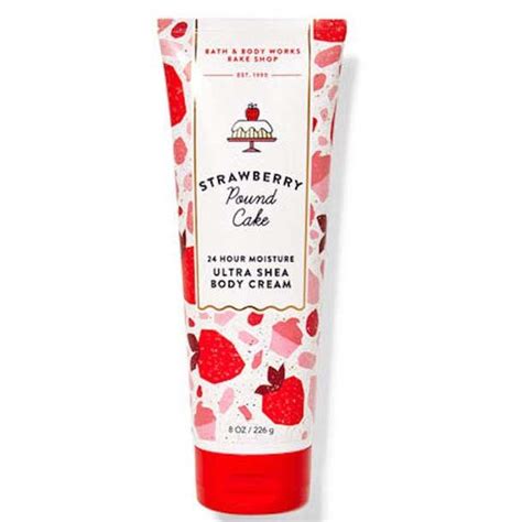 Jual BBW Bath And Body Works Body Cream 226Gr Strawberry Poundcake