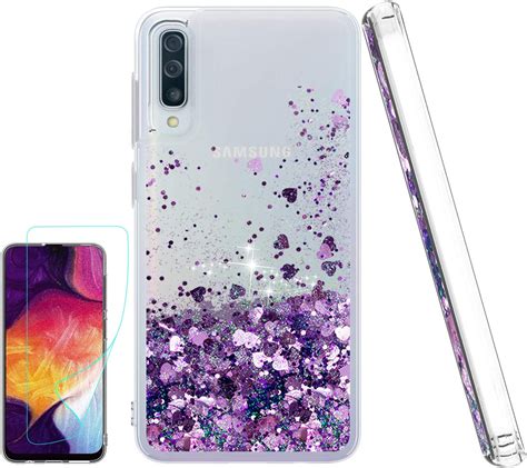 Keepxyz Samsung Galaxy A50 Case Galaxy A50 Phone Cases With Hd Screen Protector For Girls