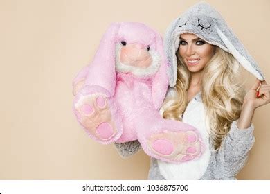 Beautiful Sexy Blonde Woman Wearing Pajama Stock Photo Shutterstock