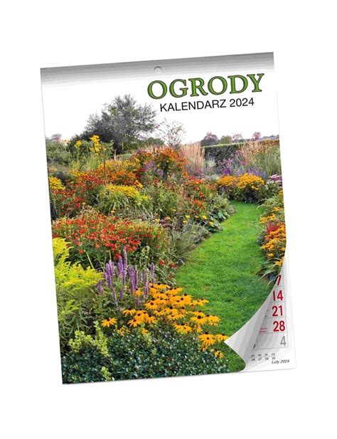 KALENDARZ 2024 OGRODY ŚCIENNY za 1 25 Allegro