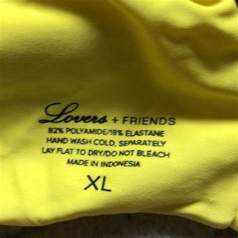 Lovers Friends Swim Nwot Lovers And Friends Yellow Tied Up Bikini Poshmark
