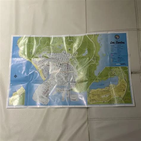 MAPPA POSTER GRAND Theft Auto V Gta 5 Ps4 Ps3 Ps5 Xbox Sony Originale