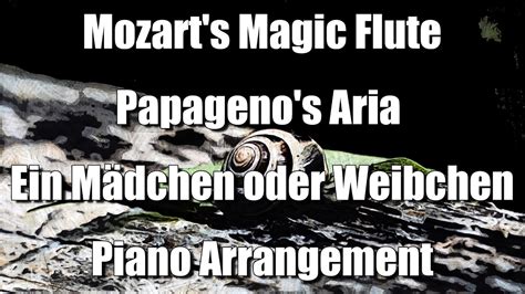 Mozart s Magic Flute Papageno s Aria Ein Mädchen oder Weibchen