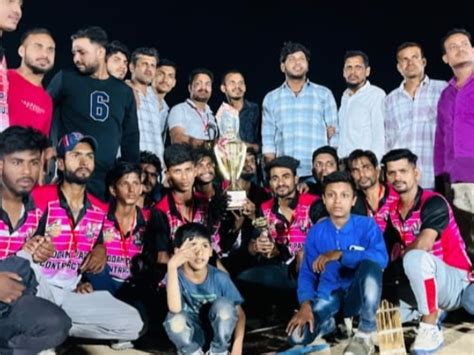 Night Cricket Tournament Concludes In Dhannad धन्नड़ में रात्रिकालीन