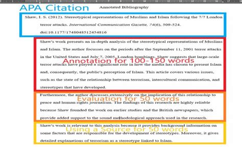 8 Annotated Bibliography Example Apa Template Free Graphic Design Templates