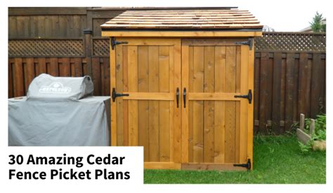 30 Amazing Cedar Fence Picket Projects With Free Plans Ana White