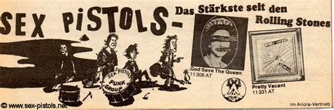 God Save The Sex Pistols West German Music Press Adverts 1977 And 1979