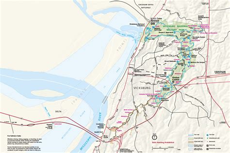 Vicksburg National Military Park Park Map